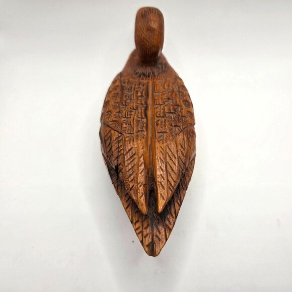 Vintage Hand Carved Wood Duck Decoy Female Mallard by GH Bushman Realistic - Picture 7 of 9